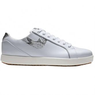 FootJoy Womens Links Golf Shoes In White/snake