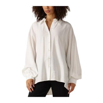 Drykorn Dames, Blouses & Shirts, Wit, Maat: M Wol