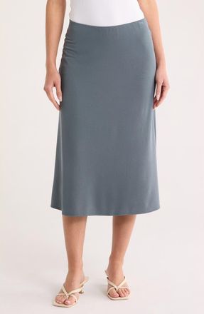 Nordstrom Rack Knit Midi Skirt in Blue Slate at Nordstrom Rack, Size Xx-Small