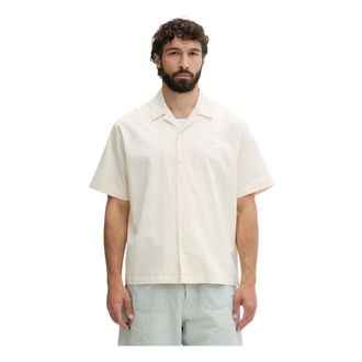 Lacoste Heren, Overhemden, Beige, Maat: 2XL Katoen