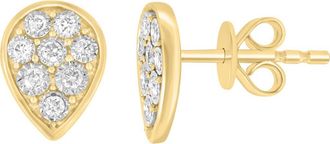 Effy 14K Gold Diamond Teardrop Stud Earrings at Nordstrom Rack