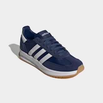 adidas Sneaker ADIDAS SPORTSWEAR RUN 70S 2.0, Herren, Gr. 42,5, blau (dunkelblau, cloud wei&szlig;, cloud wei&szlig;), Leder, Textil, Schuhe Sneaker, inspiriert vom Desi