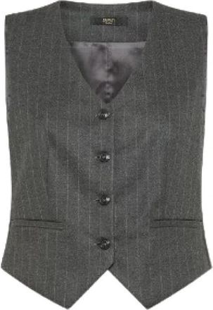 Seventy Grijze Stijlvolle Jassen Collectie - Dames - Gillet - Grijs - S - Polyester - Kostuums