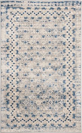 Safavieh Alfombra transicional de polipropileno gris/azul, 122 x 183 cm
