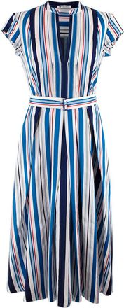 Loro Piana Rachele Shoreline Belted Midi Dress Size XS