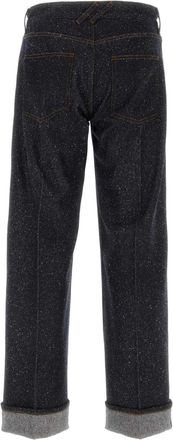 Burberry Mens Melange Blue Denim Jeans Indigo