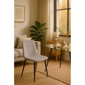 Regalos Miguel Sillas Comedor - Silla Guri - Gris Claro