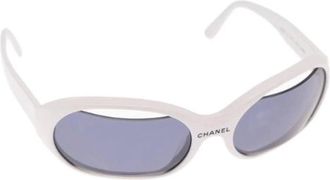 Chanel Pre-owned Accessories, female, White, Size: ONE SIZE Pre-owned Plastic Sunglasses