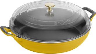 Staub Cast Iron 3.5-qt Braiser with Glass Lid