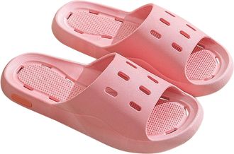 Generic Bathing Slippers Womens Quick-Drying Womens Mens Bathing Slippers with Holes Bathing Shoes Non-Slip Cloud Shoes Drain Holes Bathing Shoes Lightweight 