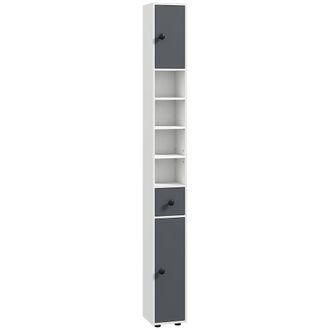 Kleankin Columna de ba&ntilde;o 20x20x180 cm gris