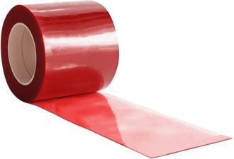 vidaXL Door Curtain Red 200 mmx1.6 mm 50 m PVC vidaXL