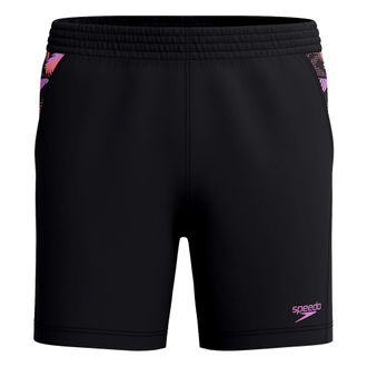 Speedo Heren Xpress Lite Paneel Zwemshorts (Zwart/Paars)