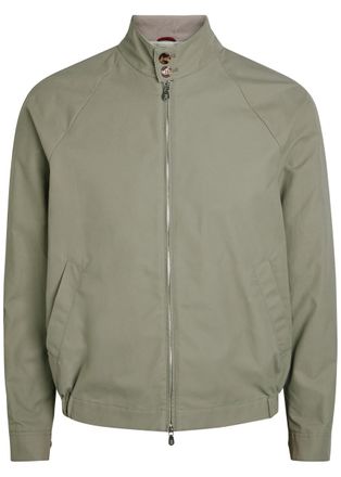 Brunello Cucinelli High-neck Cotton-blend Jacket - Khaki - 48 (IT48 / M)