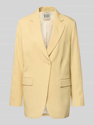 Scotch & Soda Relaxed Fit Blazer mit Pattentaschen in Hellgelb, Gr&ouml;&szlig;e XS
