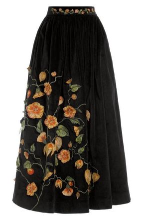 Agua Bendita Tangelo Uchuva Maxi Skirt in Multi at Nordstrom, Size Medium