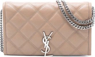 Saint Laurent Pre-owned Saint Laurent Quilted Diamond Lambskin Becky Wallet on Chain NFXVDSGSAO1E38AR