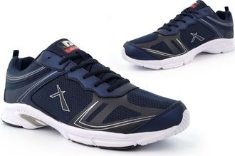 Generic Mens Trainers Casual Trainers Lightweight Trainers Memory Foam Trainers Comfort Trainers Extra Large Mens Shoes Size 6 to Size 13 Size 14 Lace Up Navy