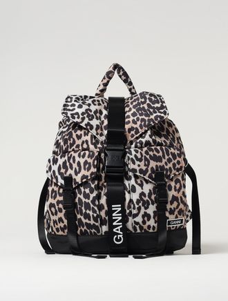 Ganni Backpack GANNI Woman color Brown