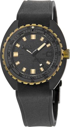 Doxa Sub 300 Beta Sharkhunter Automatic Black Dial Rubber Strap Mens Watch 830.20.101.20