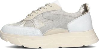 Omoda Beige Chunky Sole Sneakers Kady 437 - Dames - Sneakers - Beige - 39 EU - Leer - Schoenen