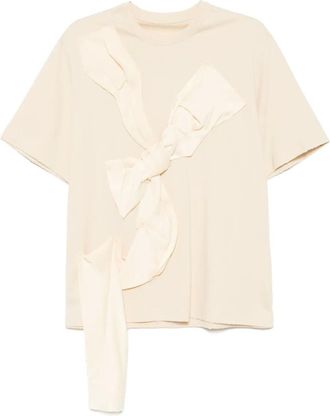 JNBY T-shirt con fiocco - Toni neutri