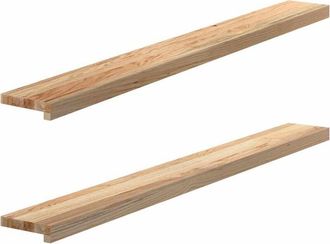 vidaXL Vidaxl - Window Sills 2 pcs Untreated 140x15x2 cm Solid Wood Oak