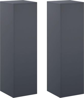 vidaXL Soporte De Plantas 2 Pcs Gris Antracita 30 X 30 X 100 Cm Vidaxl