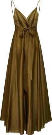 Blanca Vita Womens Long Lyocell Blend Dress Green