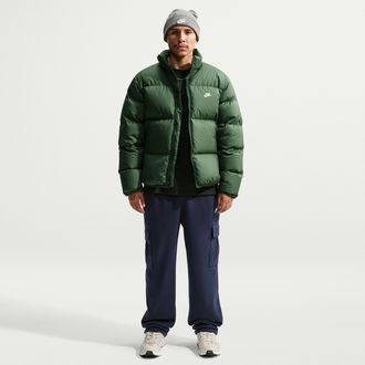 Nike Mens Club Fleece Open-Hem Cargo Pants in Blue | IO3711-451