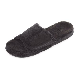 Acorn Mens Spa Slide Slippers, Medium, Black