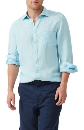 Rodd & Gunn Coromandel Button-Up Linen Shirt in Inlet at Nordstrom, Size Xxx-Large