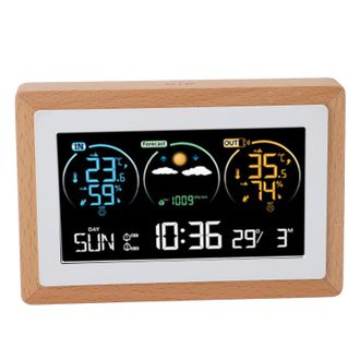 OEM Estaci&oacute;n Meteorol&oacute;gica, Term&oacute;metro Digital Inal&aacute;mbrico Ajustable Para El Hogar, Pantalla A Color Grande, Reloj Meteorol&oacute;gico Digital Para Uso Interior