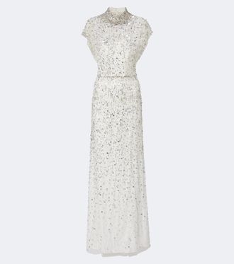 Jenny Packham Vestido de fiesta Crystal Drop adornado