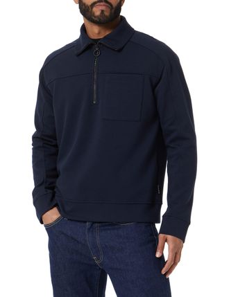 Sisley Sisley Mens Sweater L/S 322WS5005 Sweatshirt, Dark Blue 06U, XXL