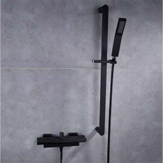OEM Grifo Mezclador De Ba&ntilde;o Mural Black Waterfall, Grifo De Ba&ntilde;o Fijo A La Pared Para Ba&ntilde;o, Grifo De Ba&ntilde;o Con Ducha De Mano, Grifo Mezclador De Ba&ntilde;o, El P