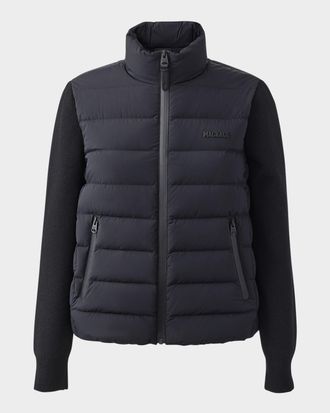 Mackage Oceane-City Light Down Mixed-Media Jacket