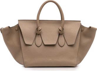 Celine Pre-owned Womens Mini Belt Structured Handbag - Grey Leather - One Size