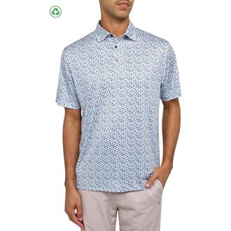 Con.Struct Regular Fit Micro Mexi Skulls Print Recycled Performance Golf Polo in Multi at Nordstrom, Size Xxx-Large