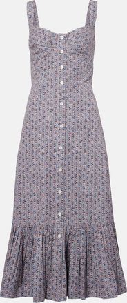 Polo Ralph Lauren Abito midi in cotone con stampa floreale