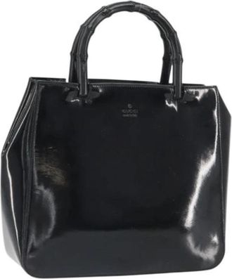 Gucci Pre-owned Leren Handtas - Dames - Vintage Handtas - Zwart - ONE Size - Leer - Vintage