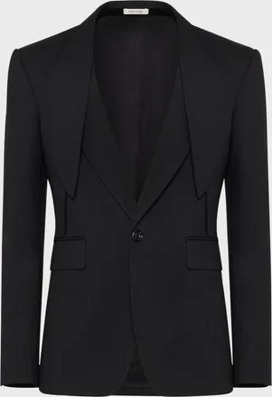 Alexander McQueen Men & apos;s Lapel-Collar Sport Coat