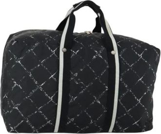 Chanel Vintage, unisex, Zwart, ONE Size, Nylon, Pre-owned Vintage Nylon Weekendtas