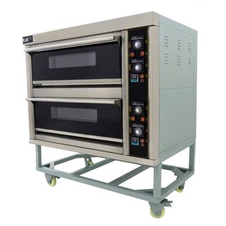 MonsterShop KuKoo Large Commercial Pizza / Baking Oven & Pizza Peel in Silver