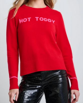 Lisa Todd Hot Toddy Cashmere Sweater In Risky Red