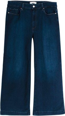 Paige Dark Blue Wash Anessa Cropped Leg Jeans Size 32/81
