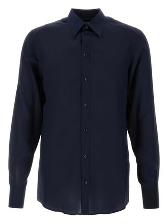 Dolce & Gabbana crepe silk shirt - Blue