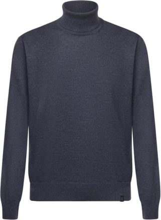 Fay Wool Turtleneck Sweater - Heren - Coltruien - Blauw - L - Wol - Truien & Vesten