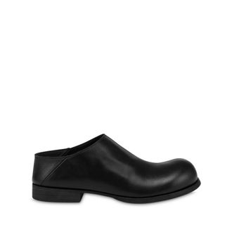 Moschino Flats, male, Black, Size: 10 US Black Folding Heel Round Toe