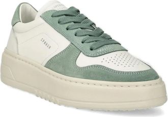 Copenhagen CPH77M suède-leren sneakers met geperforeerde details - Groen